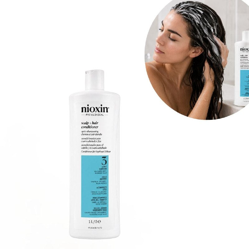 ACONDICIONADOR REVITALIZANTE, DENSIFICADOR E HIDRATANTE PARA CABELLO TEÑIDO NIOXIN 1000ML