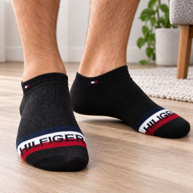 CALCETA TOBILLERA TOMMY HILFIGER PARA HOMBRE 6 PARES TALLA ÚNICA
