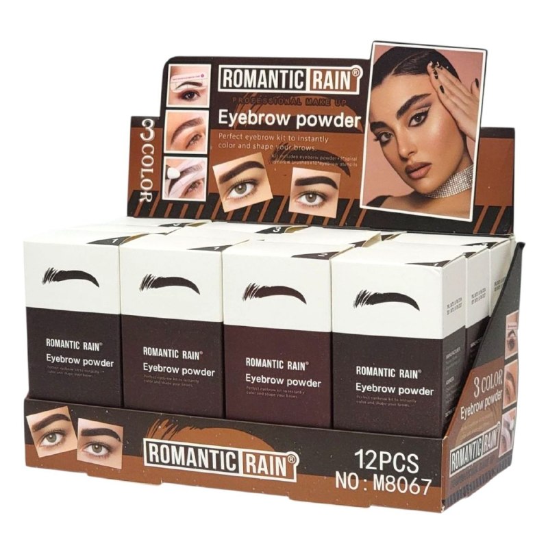 POLVO PARA CEJAS KIT DE CEJAS PERFECTO PARA DAR COLOR Y FORMA ROMANTIC RAIN 3 TONOS 1.8G