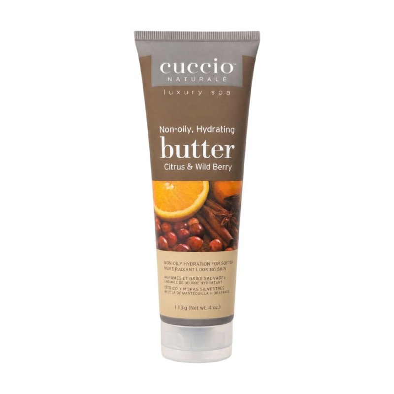 CREMA CORPORAL HIDRATANTE E ILUMINADORA CON AROMA CITRICOS Y BAYAS SILVESTRES CUCCIO 113G