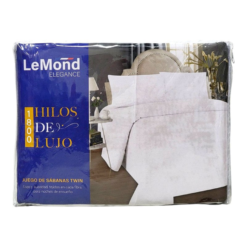 JUEGO DE SABANA CAMERA COMPLETO DE 3 PIEZAS UNIPERSONAL LEMOND ELEGANCE