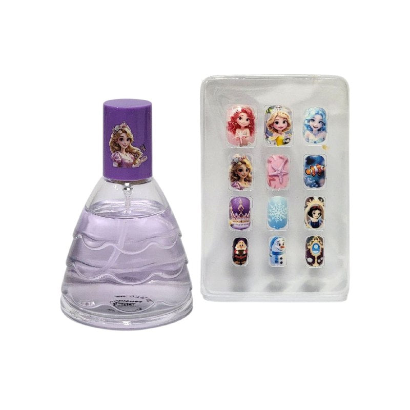 SET CIRELINE PRINCESS GOLDENTWIRL EDT 50ML, Y SET DE 12 UÑAS POSTIZAS