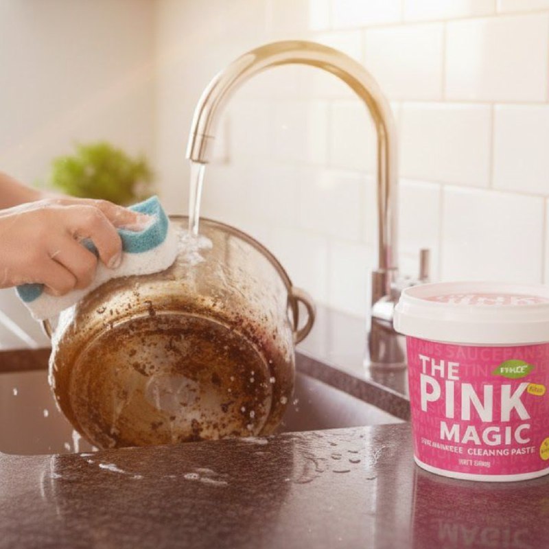 PASTA LIMPIADORA MILAGROSA DUPE DE THE PINK STUFF GARANTIZA LIMPIEZA PROFUNDA  MULTIUSO THE PINK MAGIC 500G