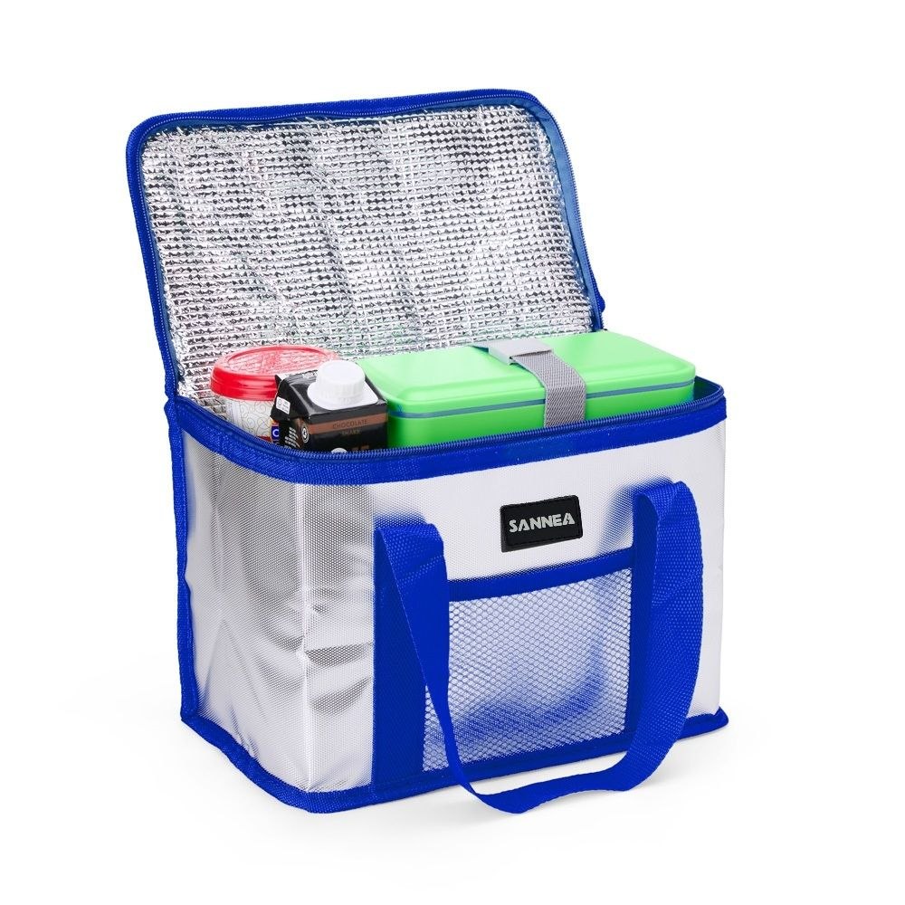 LONCHERA TERMICA PLEGABLE CON ASAS PARA UN TRANSPORTE CÓMODO 36X22X33CM