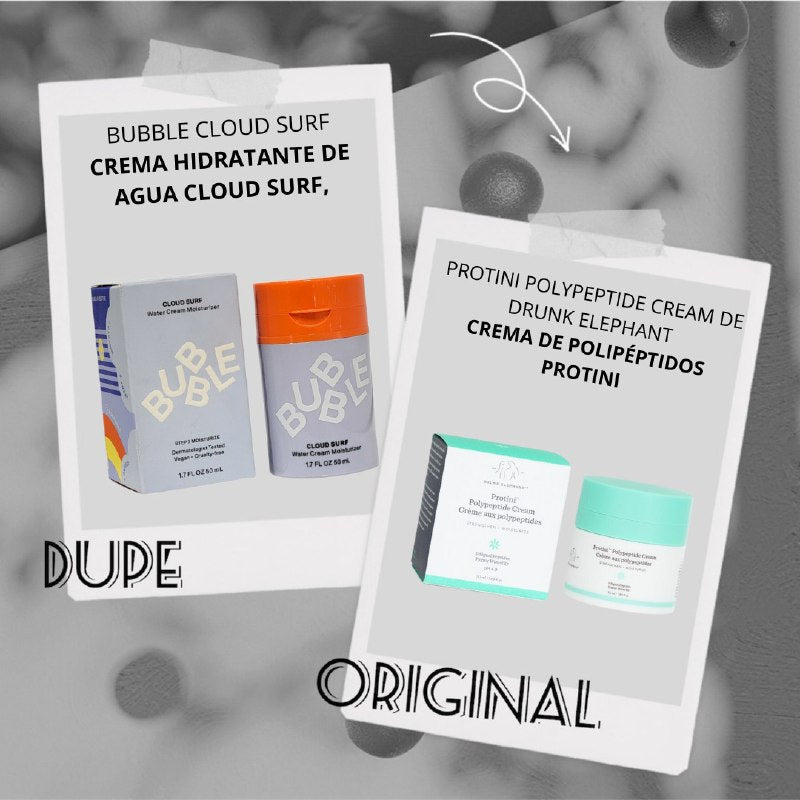CREMA FACIAL HIDRATANTE DE AGUA QUE SUAVIZA Y REFRESCA LA PIEL, RAPIDA ABSORCION PARA PIELES MIXTAS BUBBLE 50ML (DUPE PROTINI)