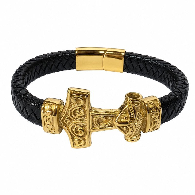 PULSERA DE ENCHAPE PARA CABALLERO CON DISEÑO DE ANCLA 24CM