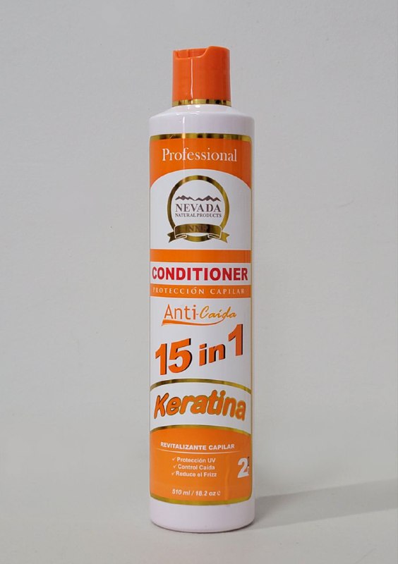 ACONDICIONADOR ANTICAIDA 15 EN 1 DE QUERATINA NEVADA 510ML