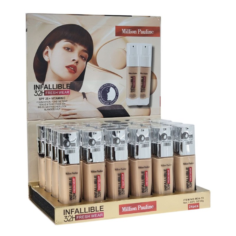BASE LIQUIDA CON VITAMINA C SPF 25+ MILLION PAULINE 30G (DUPE DE LOREAL)