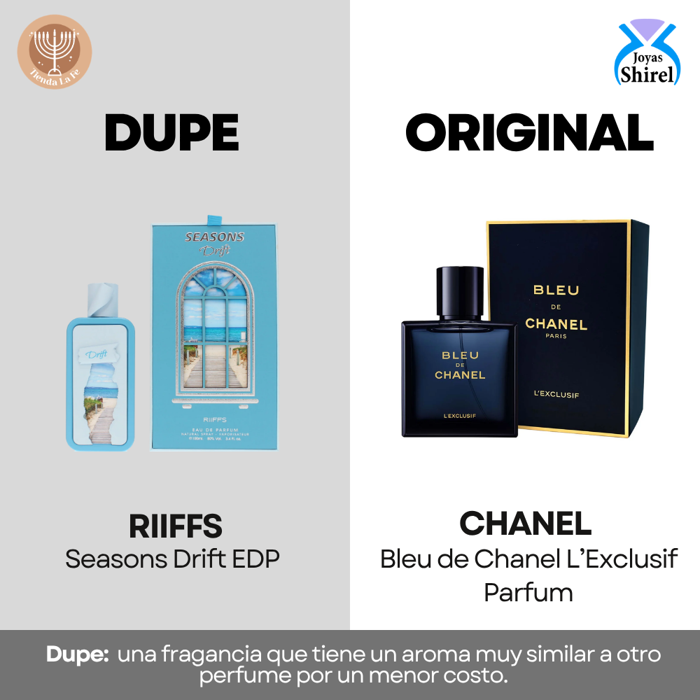 RIIFFS SEASONS DRIFT EDP 100ML (M) (DUPE CHANEL BLEU DE CHANEL L'EXCLUSIF PARFUM)