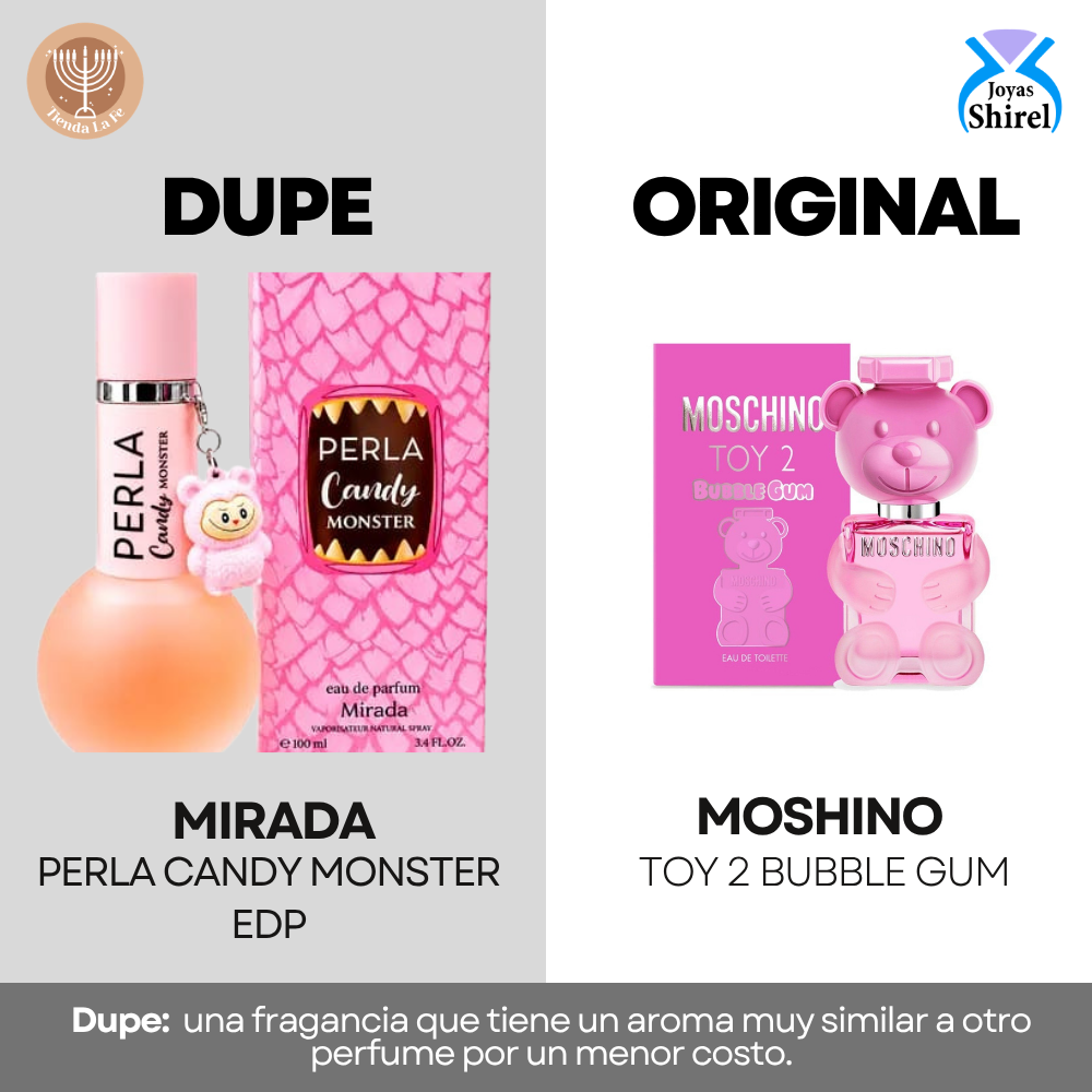 MIRADA PERLA CANDY MONSTER EDP 100ML (M) (DUPE MOSHINO TOY 2 BUBBLE GUM)