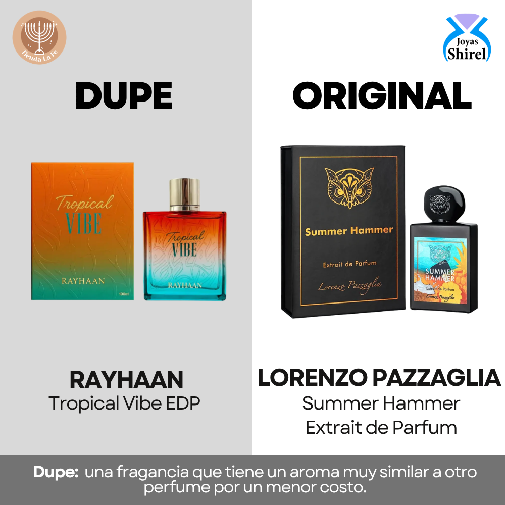 RAYHAAN TROPICAL VIBE EDP 100ML (U) (DUPE LORENZO PAZZAGLIA SUMMER HAMMER EXTRAIT DE PARFUM)