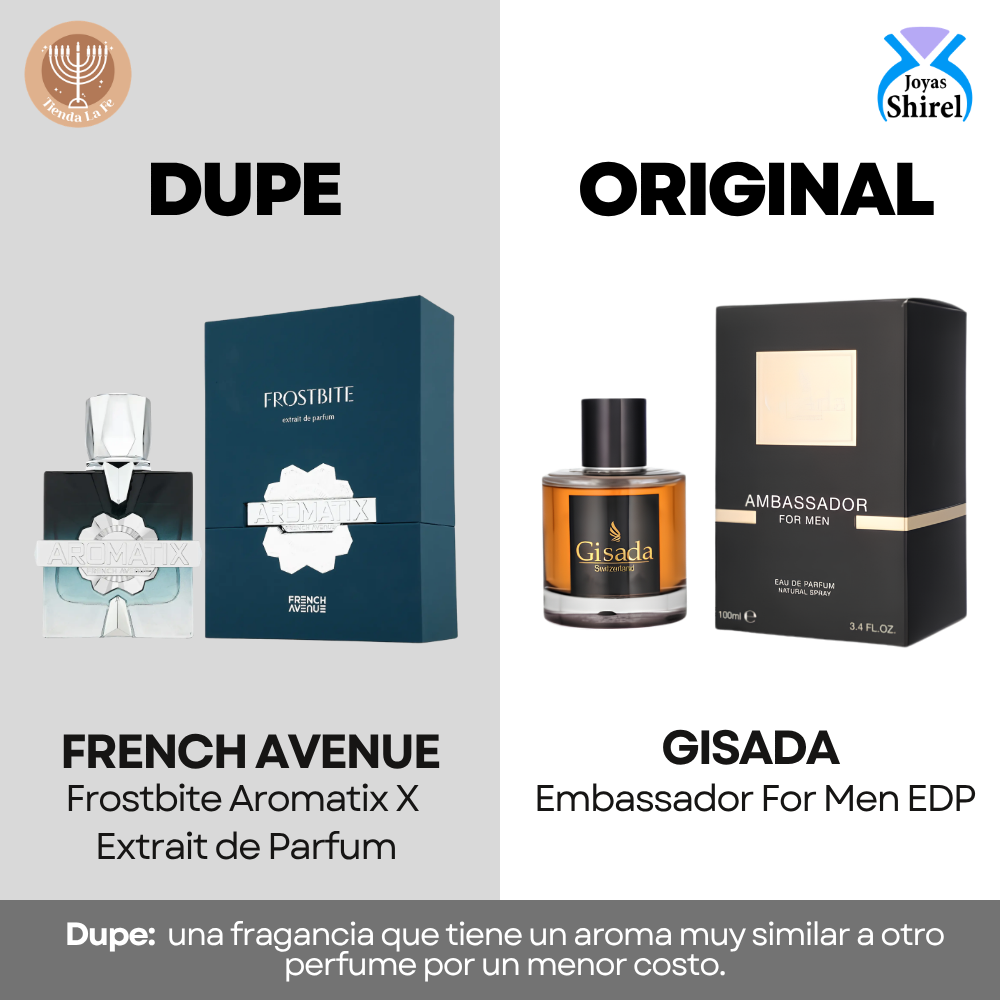 FRAGRANCE WORLD FRENCH AVENUE FROSTBITE AROMATIX X EXTRAIT DE PARFUM 100ML (U) (DUPE GISADA EMABASSADOR MEN EDP)