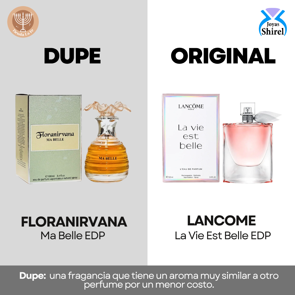 TESTER FLORANIRVANA MA BELLE EDP 100ML (M) (DUPE LANCOME LA VIE EST BELLE EDP)