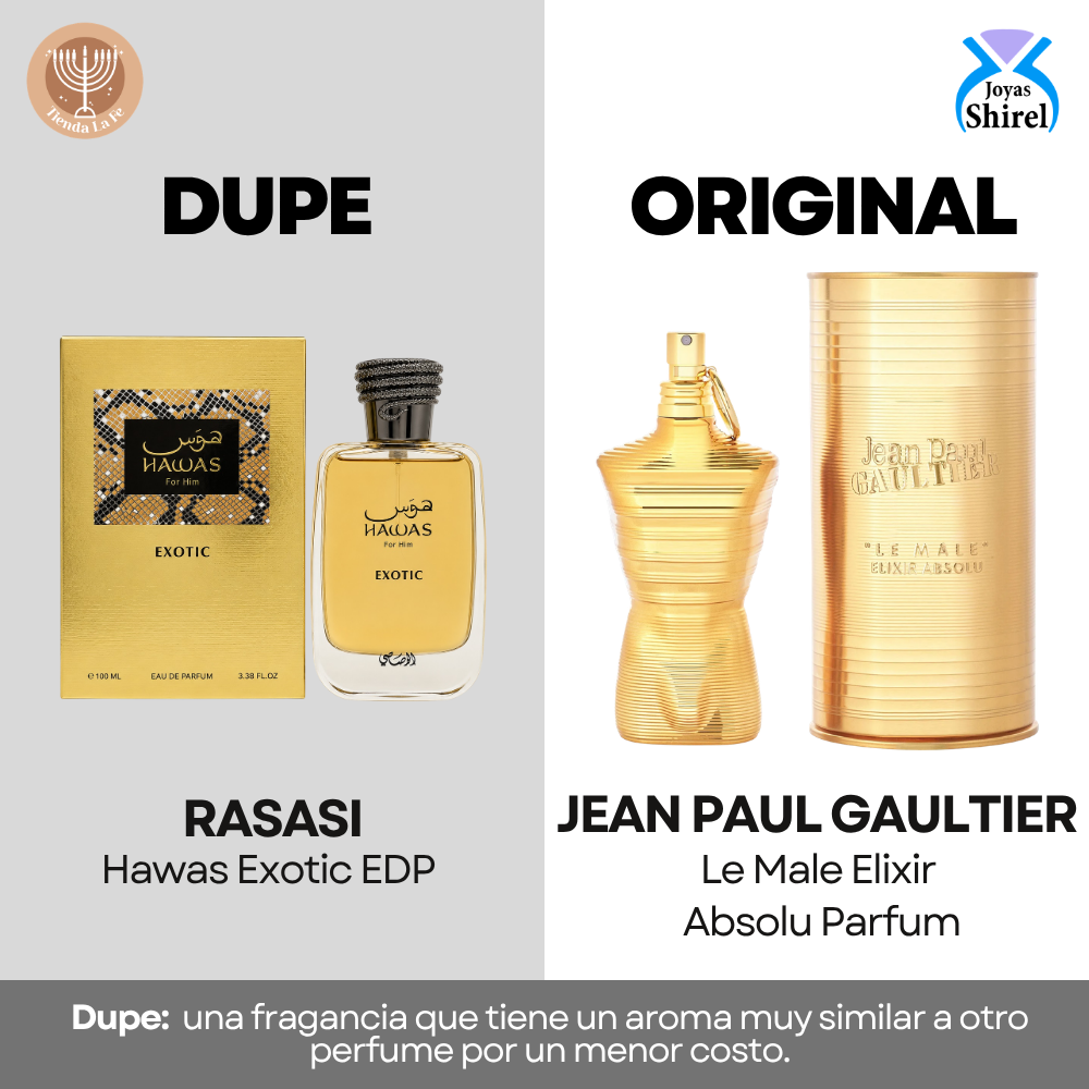 RASASI HAWAS EXOTIC EDP 100ML (H) (DUPE JEAN PAUL GAULTIER LE MALE ELIXIR ABSOLU PARFUM)