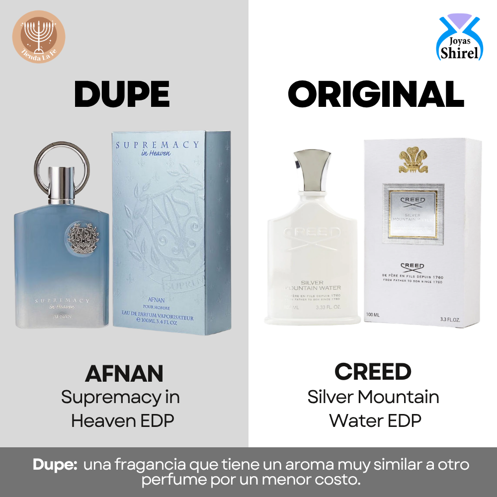AFNAN SUPREMACY IN HEAVEN EDP 100ML (H) (DUPE CREED SILVER MOUNTAIN WATER EDP)