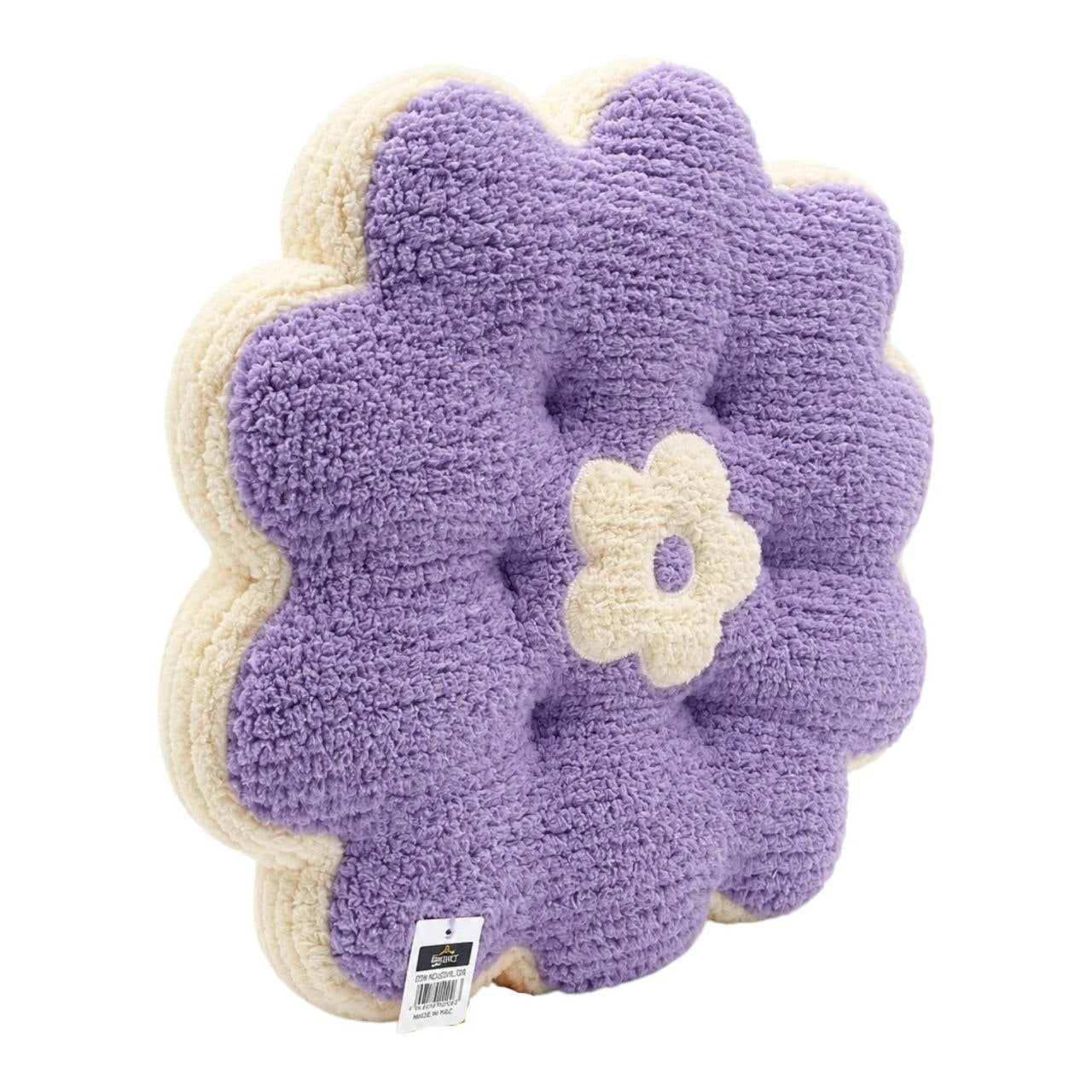 COJÍN EN FORMA DE FLOR PREMIUM ASIENTO DE PANA SUAVE Y DISEÑO ERGONÓMICO BICOLOR 42x46.3 CM