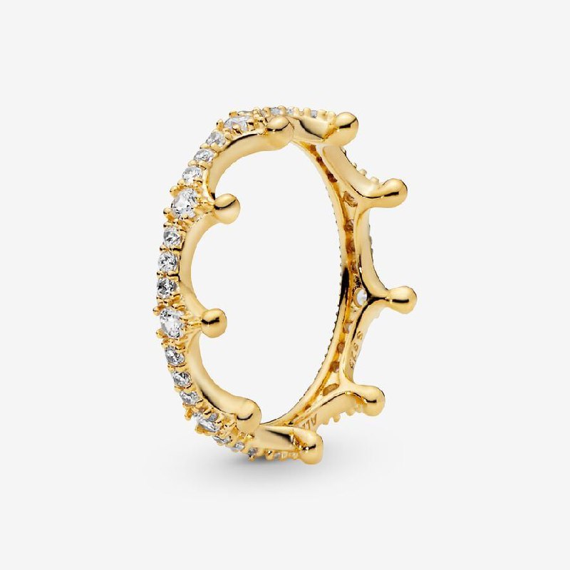 PANI2053 ANILLO CORONA PANDORA BAÑO DE ORO, PLATA 925
