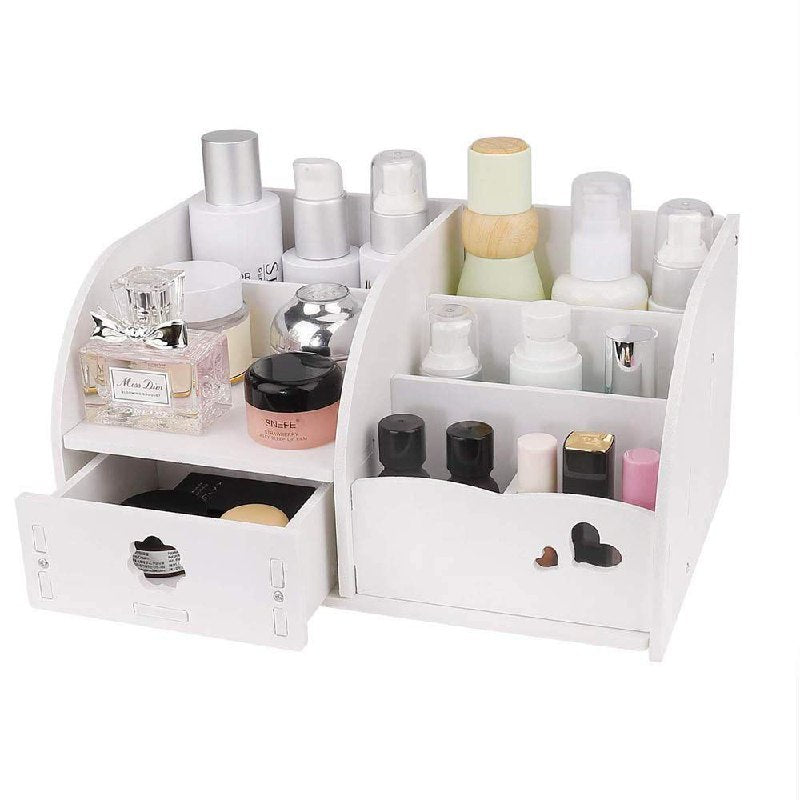 ORGANIZADOR DE MAQUILLAJE O JOYERIA COLOR BLANCO