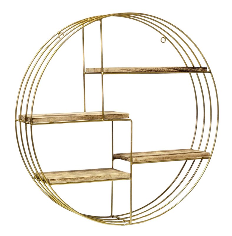 DECORACION ESTANTE DECORATIVO DE METAL PARA PARED 50X50CM
