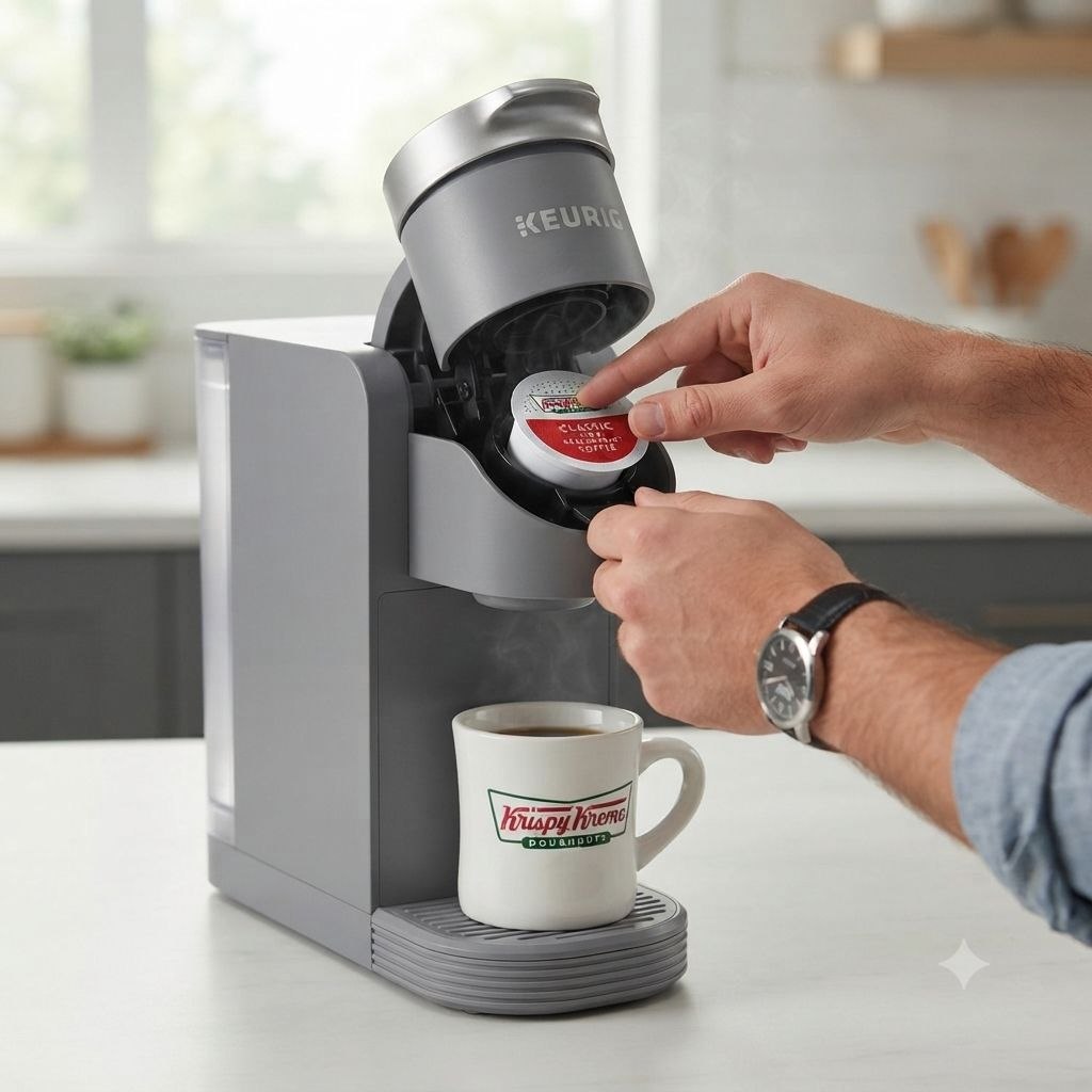 COMIDA CAFE TOSTADO MEDIO BRILLANTE Y SUAVE EN CAPSULAS KRISPY KREME 24UND