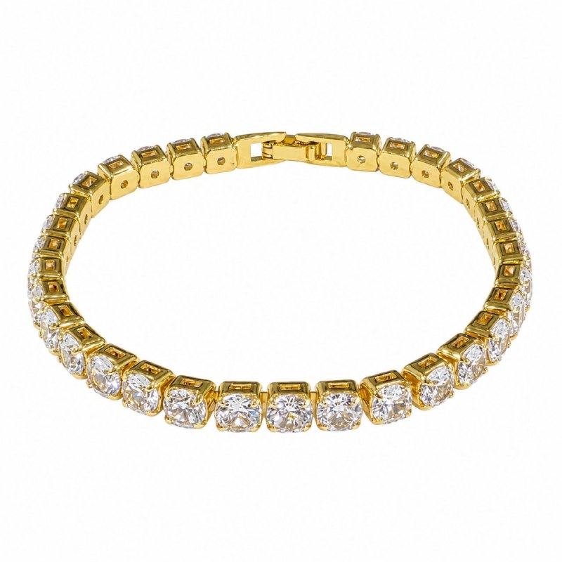 PULSERA DE ENCHAPE PARA DAMA 19CM (DUPE DE SWAROVSKI)