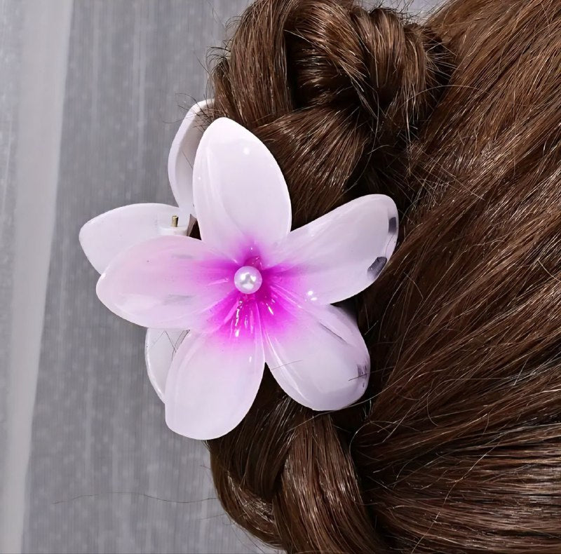 GANCHO PARA EL CABELLO DE PINZA DE FLOR HAWAIANA, PINZAS DE SUJECION FUERTE, ACCESORIO PARA EL CABELLO 8CM, PAQUETE 12UND