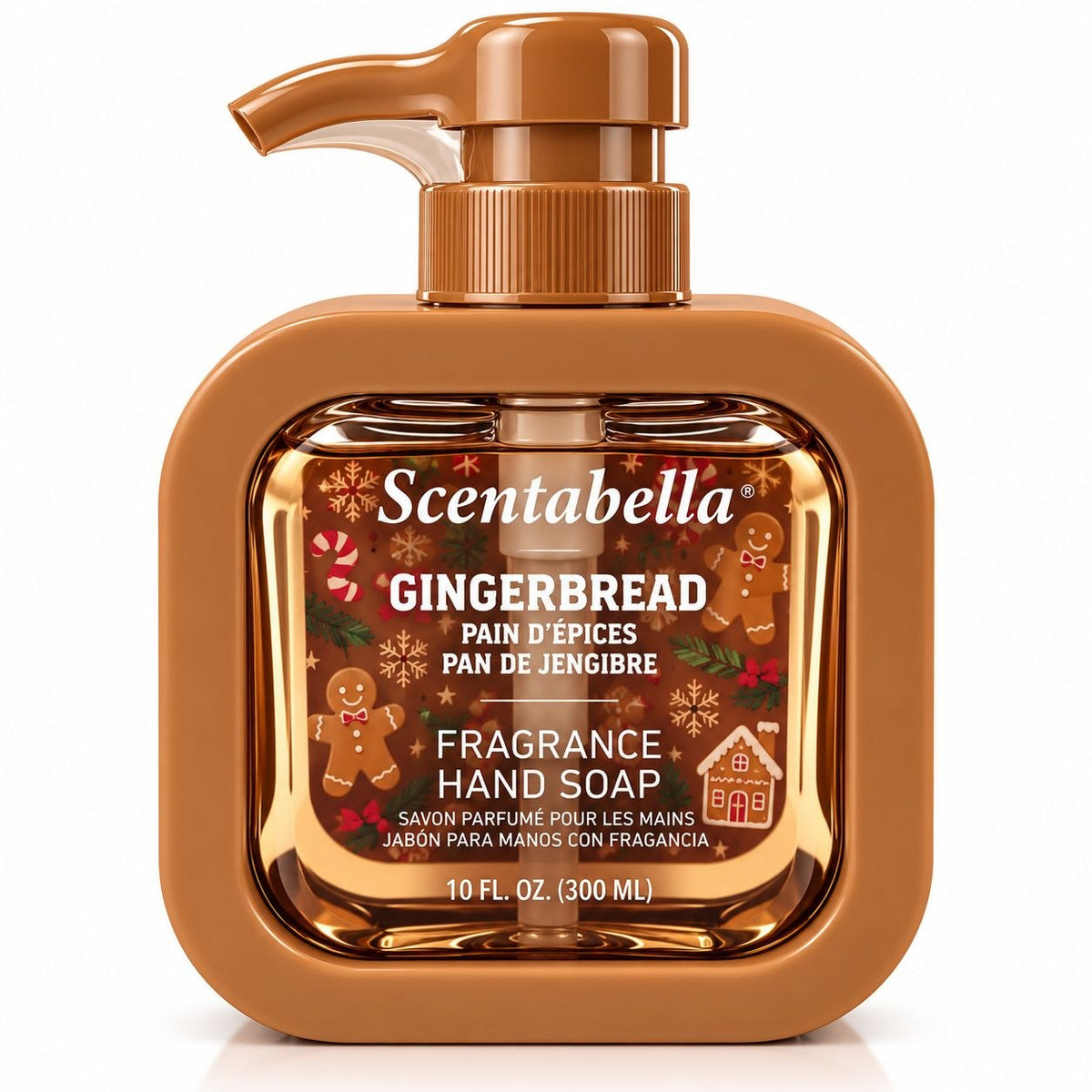 JABÓN LÍQUIDO DE MANOS CON FRAGANCIA PAN DE JENGIBRE SCENABELLA 3000ML