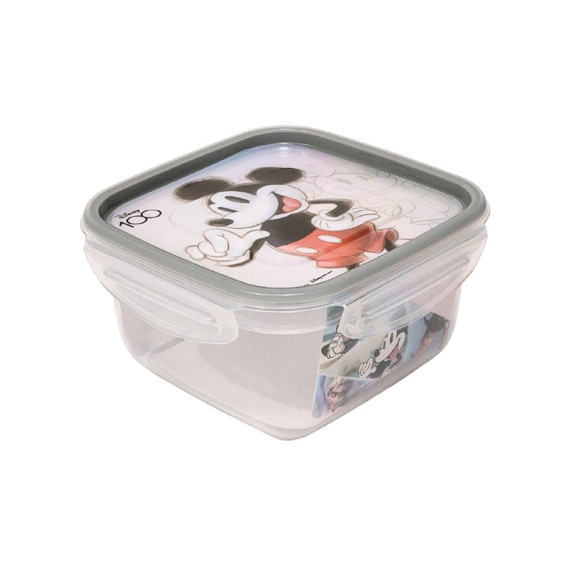 RECIPIENTE PANA PARA ALIMENTOS PARA NIÑOS CON DISEÑO DE MICKEY Y MINNIE MOUSE TAMAÑO PEQUEÑO