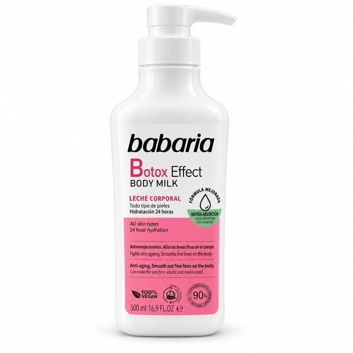 CREMA DE LECHE CORPORAL EFECTO BOTOX BABARIA 500ML