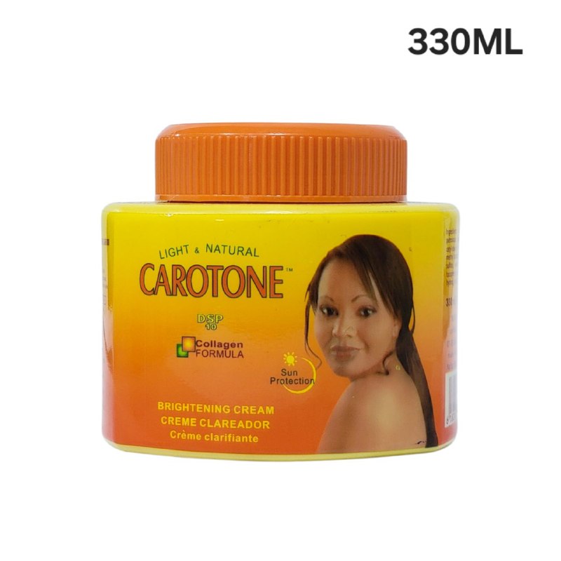 CREMA FACIAL ACLARANTE HIDRATANTE Y ANTIOXIDANTE CON CAROTENO NATURAL CAROTONE LIGHT & NATURAL 330ML