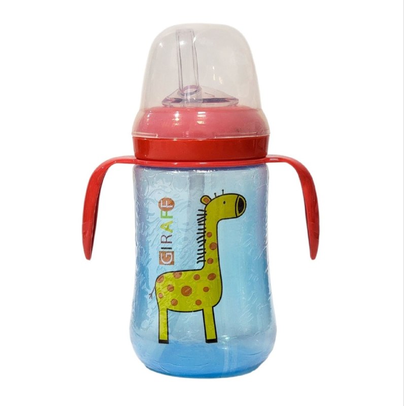 VASO ENTRENADOR ANTIDERRAME CON VALVULA ANTICOLICO PARA BEBES SMILY BABY 250ML