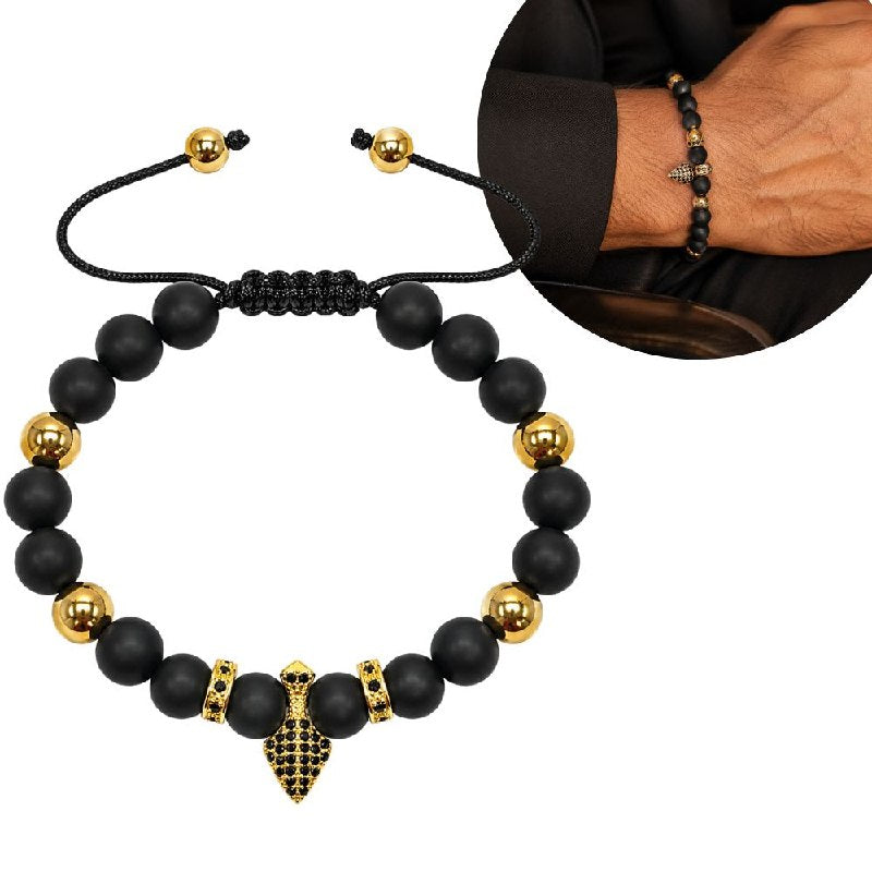 PULSERA DE ENCHAPE AJUSTABLE PARA CABALLERO