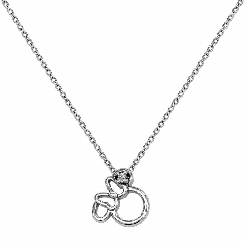 DIJE DE PLATA 9.25 CON DISEÑO DE MINNIE MOUSE 1CM Y 3.1G