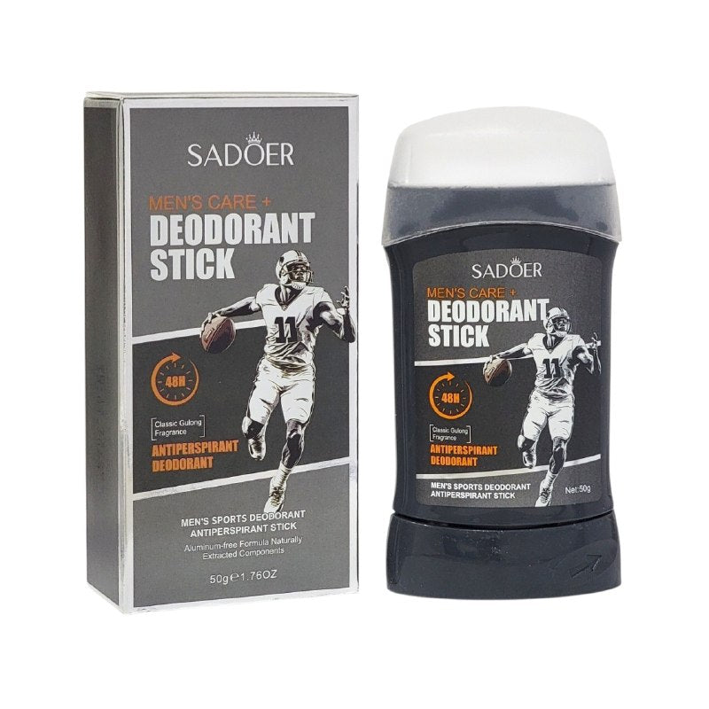 DESODORANTE EN BARRA PARA HOMBRES ANTITRANSPIRANTE PARA QUIENES HACEN DEPORTE SADOER 50G