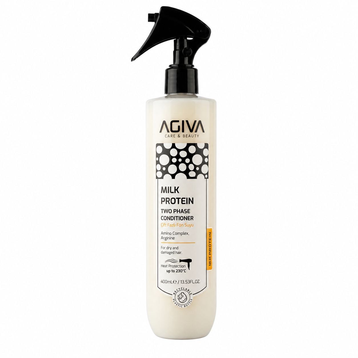 ACONDICIONADOR BIFÁSICO AGIVA CARE & BEAUTY MILK PROTEIN 400ML 1 UND