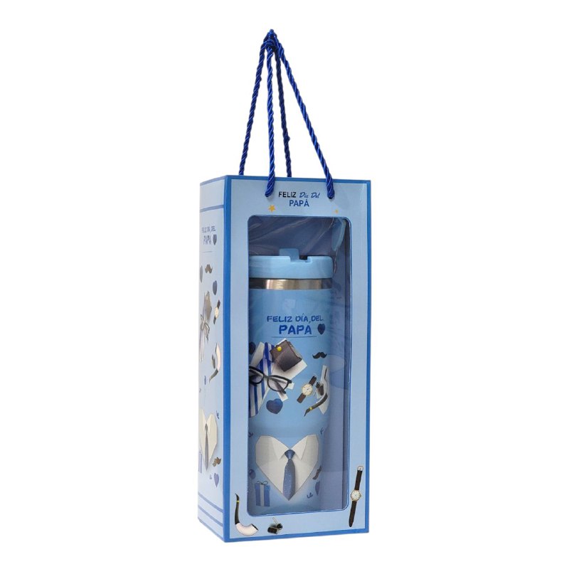 BOTE TERMICO DE REGALO PARA PADRE PARA BEBIDAS FRIAS Y CALIENTES BENELI HOME