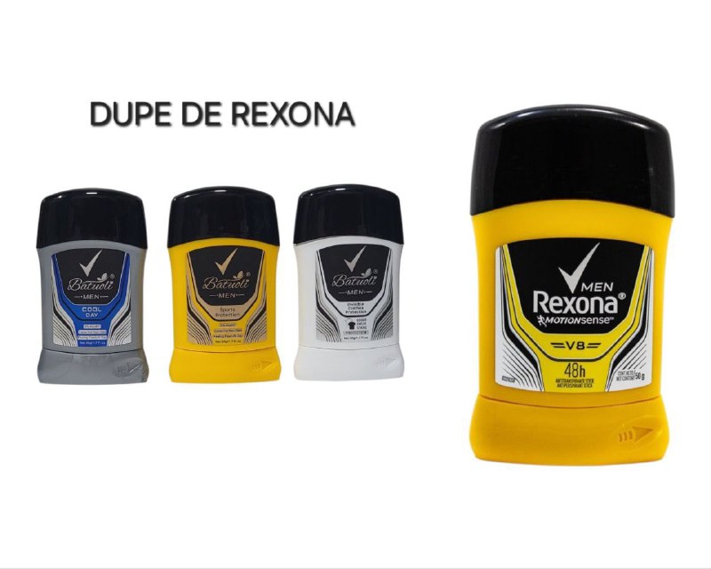 DESODORANTE PARA HOMBRES ANTITRANSPIRANTE EN BARRA 50G, DUPE DE REXONA , PROTECCION SUAVE DURANTE 24H, APLICACION SUAVE EXTRA FRESCA Y LIMPIA BATUOLI
