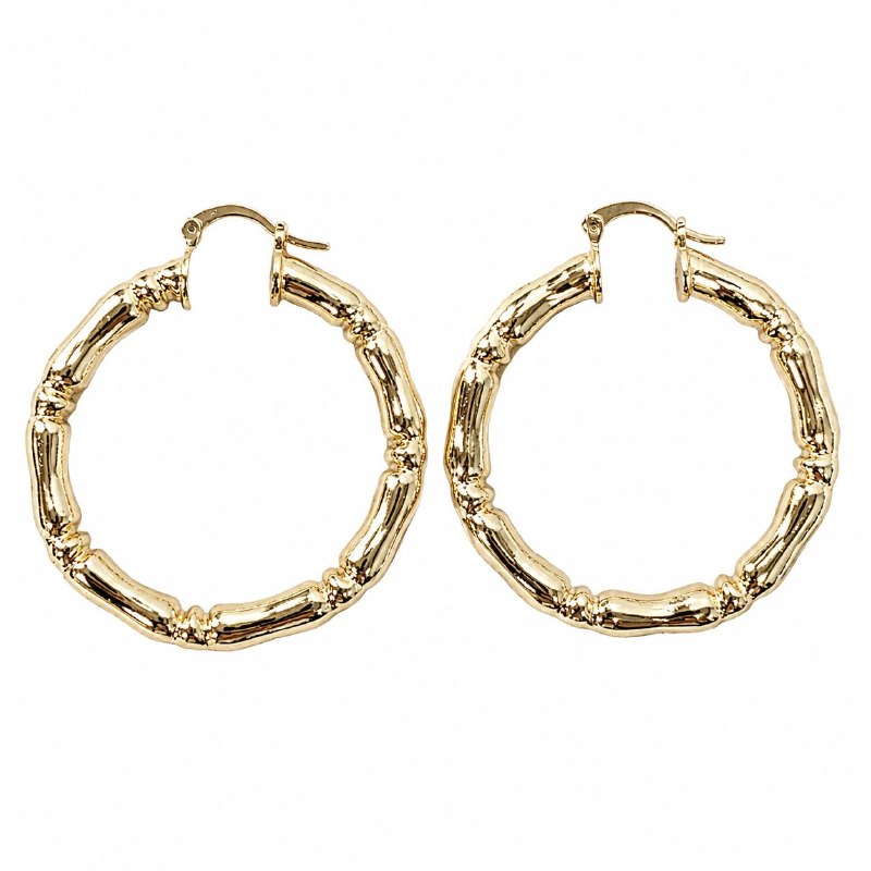 ARGOLLAS DE ENCHAPE PARA DAMA 4CM