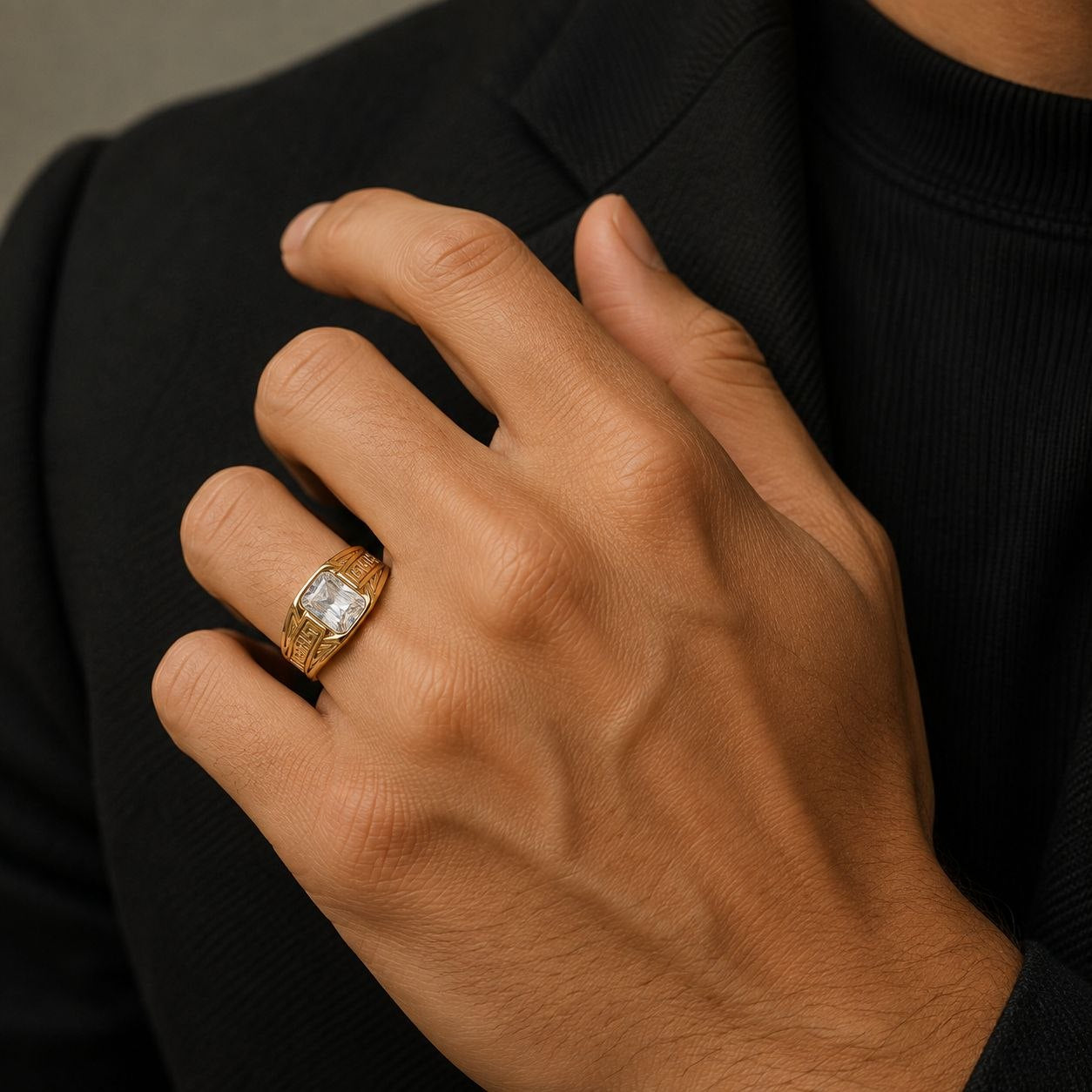 ANILLO DE ENCHAPE PARA CABALLERO