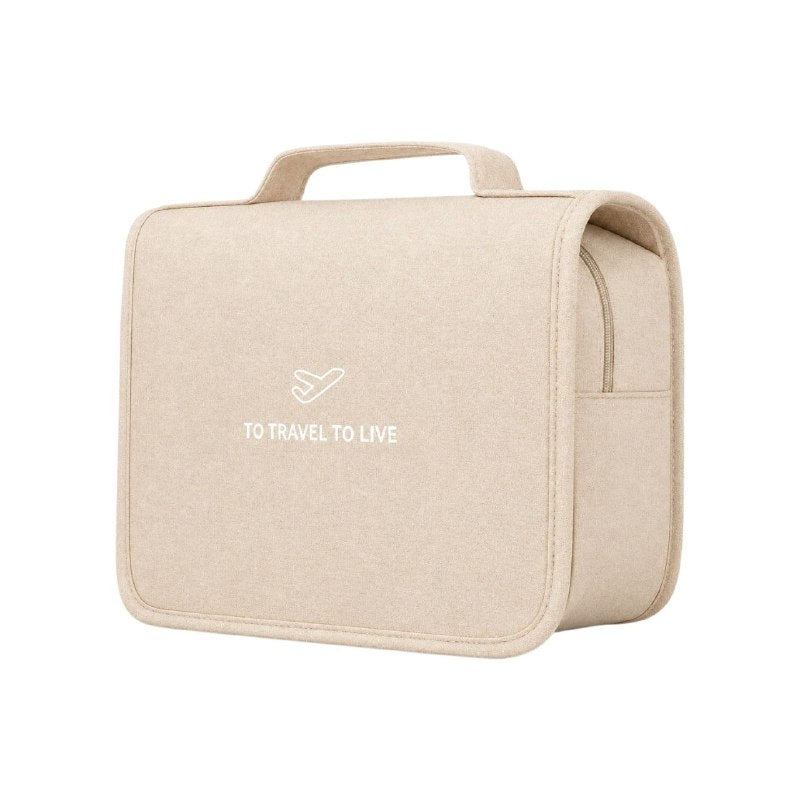 BOLSO ORGANIZADOR COLGANTE PARA VIAJE DE HIGIENE PERSONAL Y COSMETICOS 22.5X18.5X8.5CM