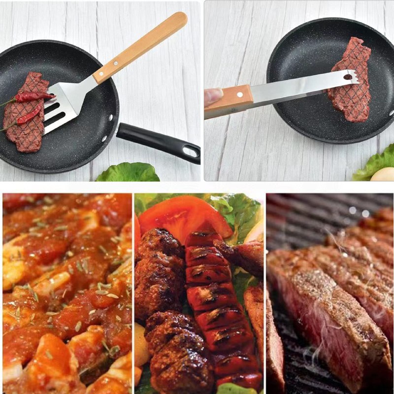 JUEGO DE UTENSILIOS DE  COCINA PARA BARBACOA DE LUJO DE 4 PIEZAS