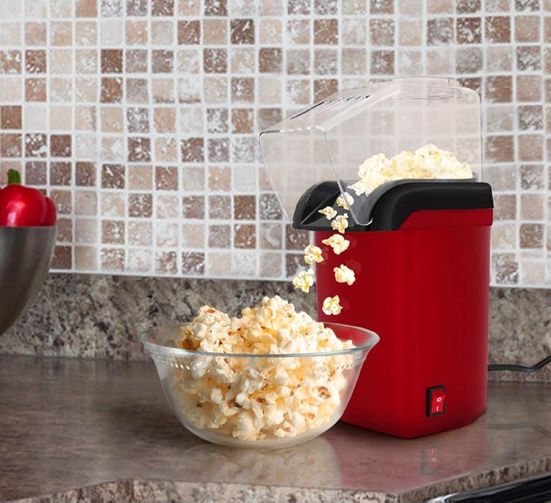 MAQUINA PARA HACER PALOMITAS DE MAIZ, MINI PORTATIL FABRICANTE DE AIRE CALIENTE SIN ACEITE, POTENCIA DE 1200W, 4 COLORES MINIJOY