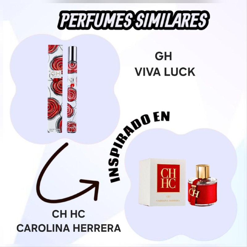 PERFUME EN TUBO PARA DAMA GH PARFUM 51 EDT 35ML (M) (AROMA SIMILAR CH CAROLINA HERRERA)