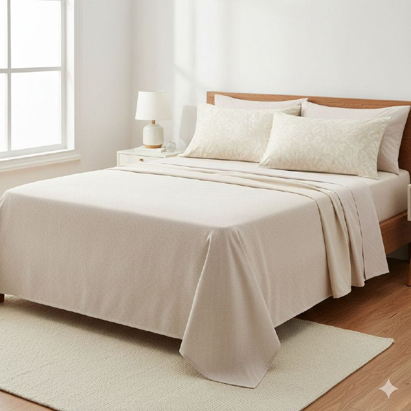 JUEGO DE SABANAS CAMERA DE 4 PIEZAS UNIPERSONAL BENELI HOME, 30 ESTILOS