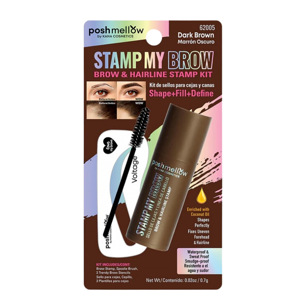 KIT DE SELLOS PARA CEJAS RESISTENTE AL AGUA POSH MELLOW (DUPE DE SHEGLAM)