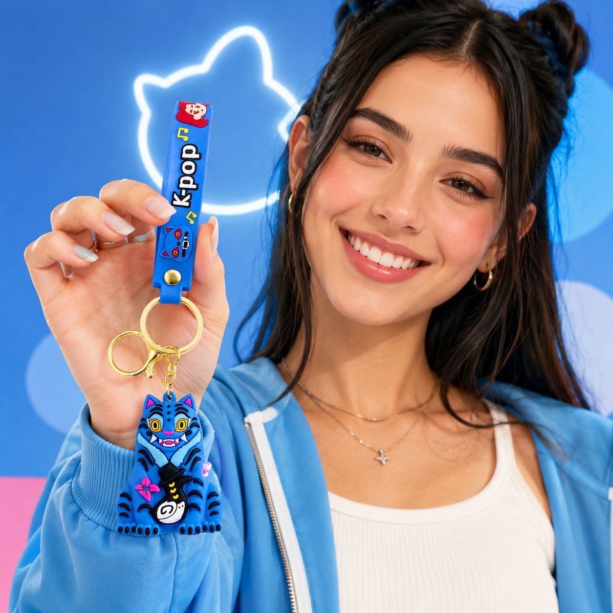 LLAVEROS DE CK-POP CON BROCHE METALICO