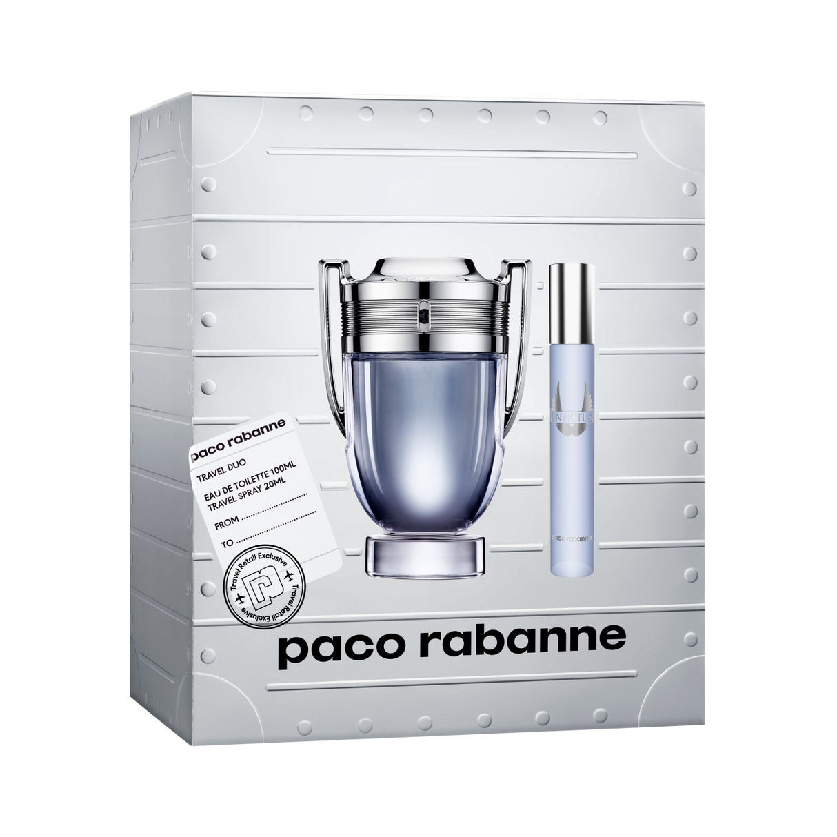 SET PACO RABANNE INVICTUS EDT 100ML, MINI EDT 20ML