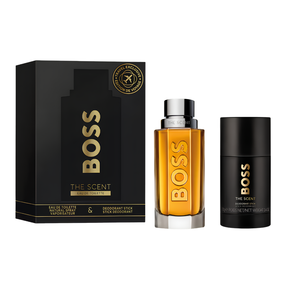SET HUGO BOSS THE SCENT TRAVEL EDITION EDT 100ML DESODORANTE 75ML (H)