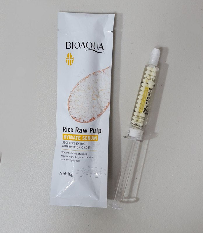 SUERO FACIAL HIDRATADO DE PULPA CRUDA DE ARROZ BIOAQUA 10G