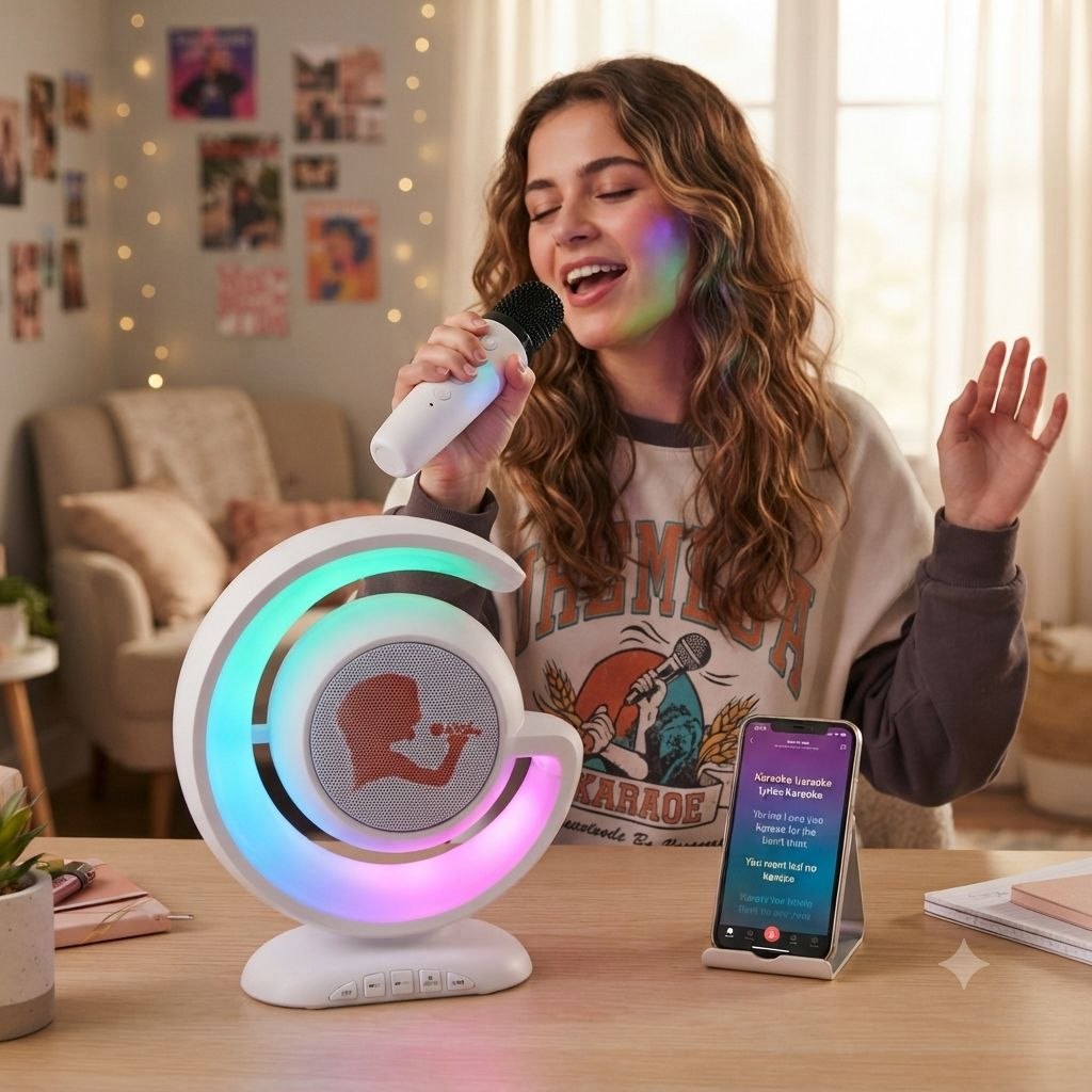 ALTAVOZ INALÁMBRICO YS-110 LIGHTSHOW SPEAKER SISTEMA DE AUDIO PORTÁTIL CON KARAOKE, CONECTIVIDAD DUAL Y EFECTOS DE VOZ BENELI HOME 20x6 CM